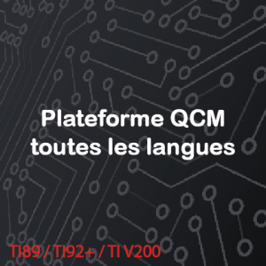 Plateforme QCM toutes les langues