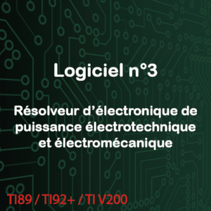 Résolveur d'électronique de puissance électrotechnique et électromécanique pour TSI et universitaire MIAS et MAS
